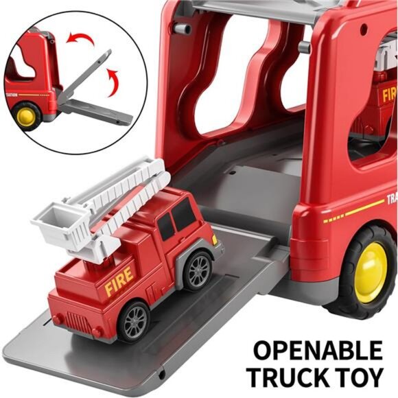 Fire Trucks Boy Toys for 3-5 Year Old Toddlers - Toys for 3 4 5 6 7 Years - Picture 5 of 7